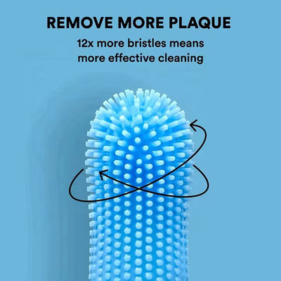 Soft Silicone Pet Toothbrush Easy Cleaning Dog Finger Toothbrush