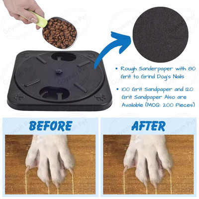3 In 1 Pet Training Products Dog Nail File Scratch Board Slow Feeding Puzzle Toy