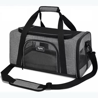 Canvas Polyester Outing Foldable Dog Backpack Travel Cat Carrier Shoulder Bag
