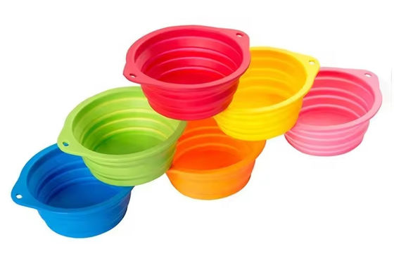 450ml Collapsible Pet Bowls Silicone Dog Bowl Folding Puppy Food And Water Bowls