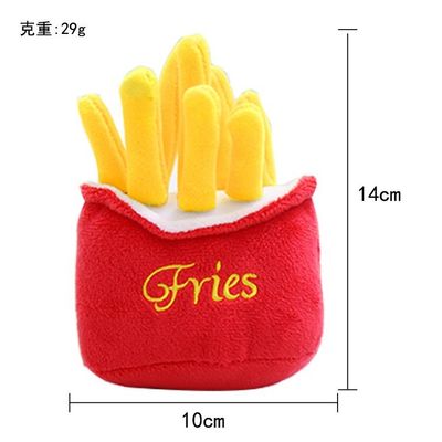 Interactive Plush Pet Toys Chewing Squeaky Plum Toys Fruit And Vegetable Stuffed Toys