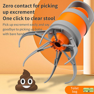 Plastic Pet Accessories Portable Dog Poop Scooper Pet Garbage Bag Toilet Picker