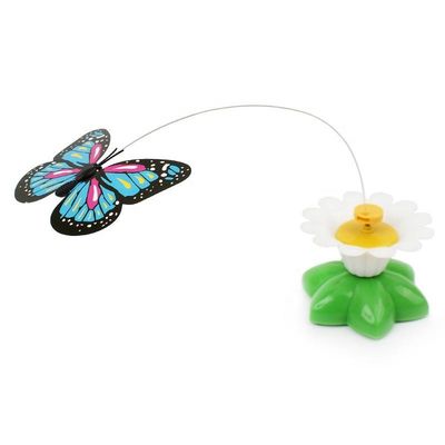 Automatic Electric Rotating Cat Toy Colorful Butterfly Bird Animal Shape Interactive Pet Dog Kitten Interactive Training Cat Toy