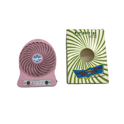 Ventiladores portátiles de plástico Mini Ventiladores portátiles de tres velocidades de viento Mini USB recargables